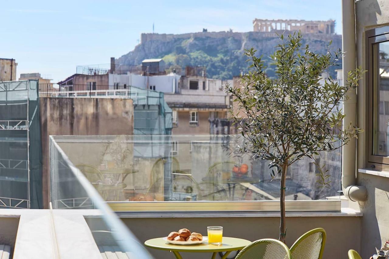 Spacious Suite W. Huge Balcony + Acropolis View Atenas Exterior foto